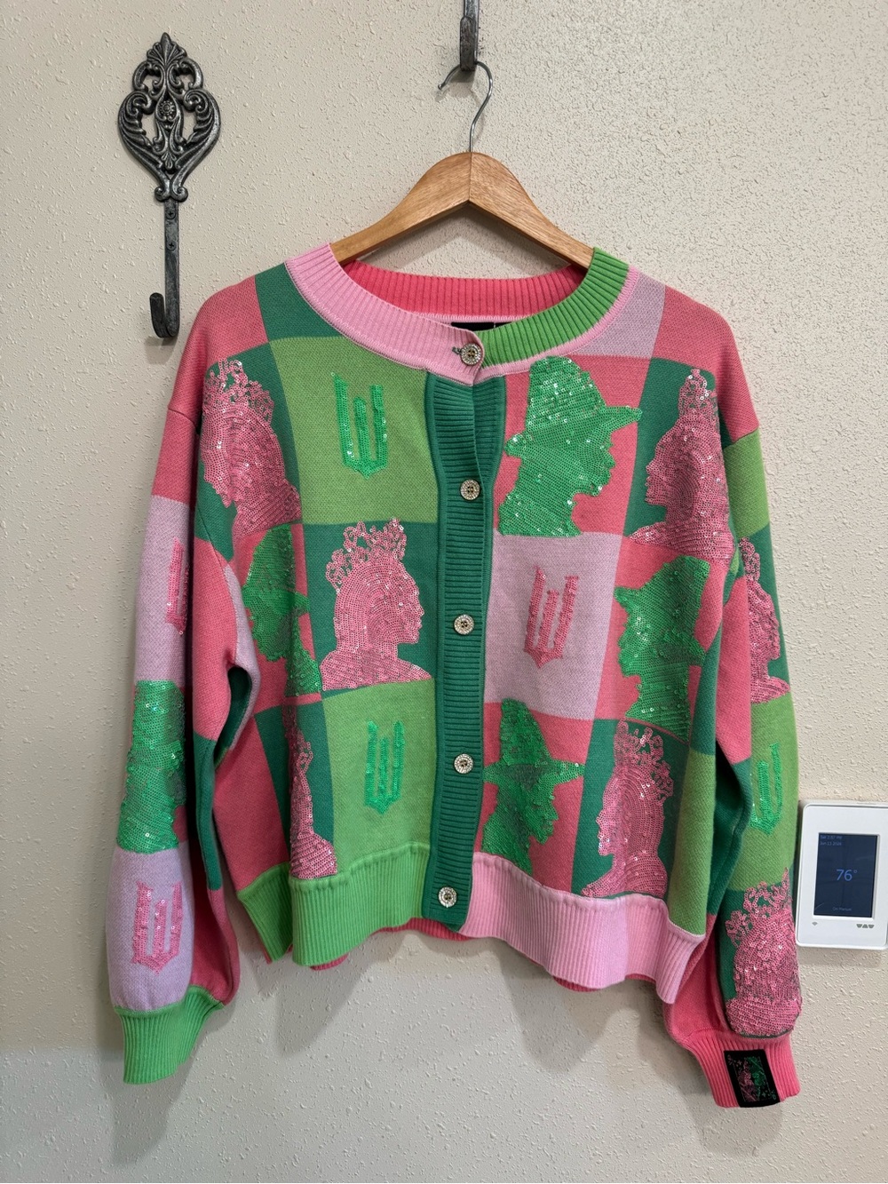Queen Of Sparkles Wicked Cardigan with Sequin Details S - Picture 2 of 16